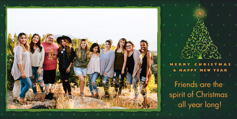 An example of the easiest one-photo photocraft card.