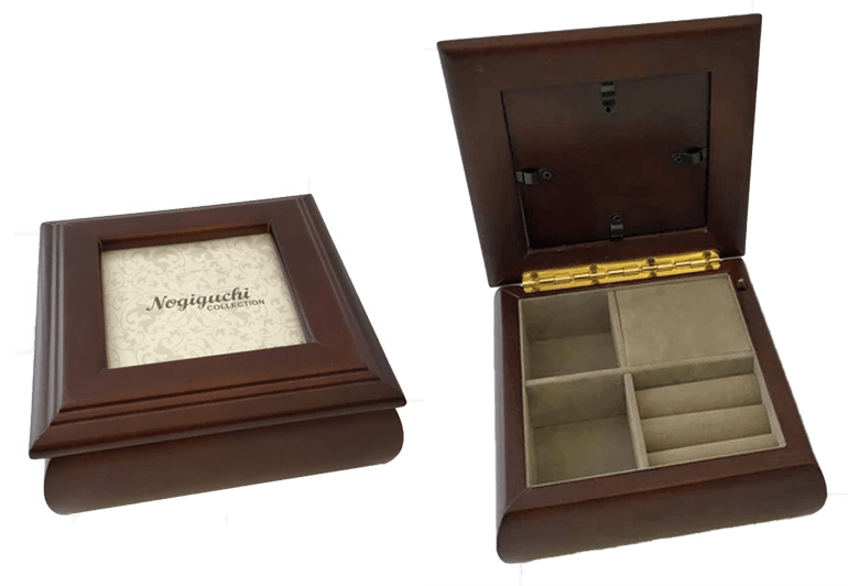 An image of a current music box product that is intended to have a photograph inserted in the lid.