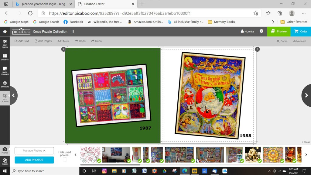 A picture of the Picaboo screen with controls.