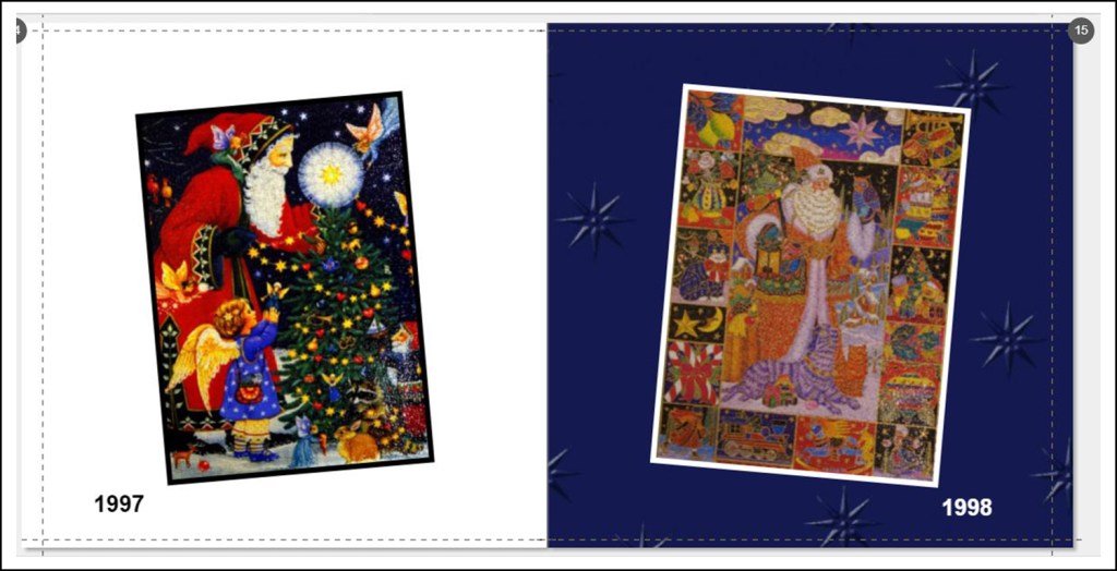 Two pages with the images properly laid out.